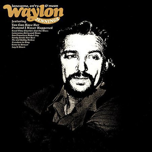 Waylon Jennings - Lonesome On'ry and Mean vinyl record cover