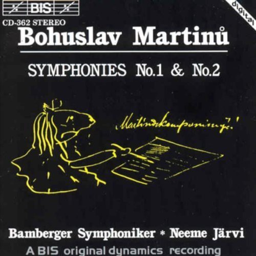 Neeme Järvi - Symphonies 1 & 2 vinyl record cover