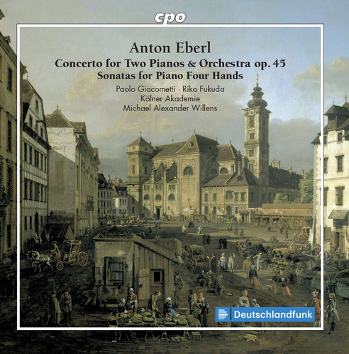 Eberl / Giacometti / Fukuda - Concerto for Two Pianos & Orchestra 45 vinyl record cover