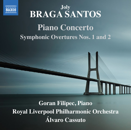 Santos - Piano Concerto / Symphonic Overtures 1 & 2 vinyl record cover