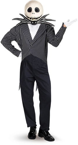 Nightmare Before Christmas - Tim Burton's The Nightmare Before Christmas: Jack Skellington Deluxe (Adult Size, 42-46)