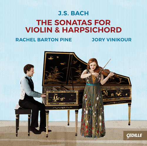 J Bach S / Pine / Vinikour - Sonatas for Violin & Harpsichord vinyl record cover