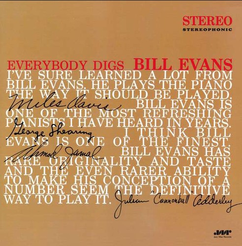 Bill Evans - Everybody Digs Bill Evans vinyl record cover