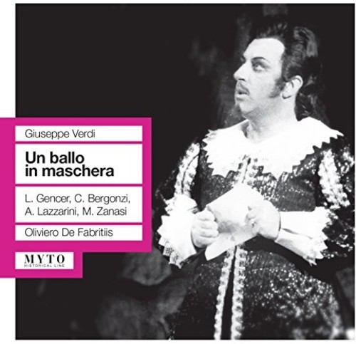 Verdi / Gencer / Bergonzi / Lazzarini / Fabritis - Un Ballo in Maschera vinyl record cover