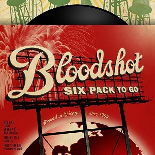Bloodshot Six Pack To Go / Various - A Bloodshot Six Pack To Go vinyl record cover