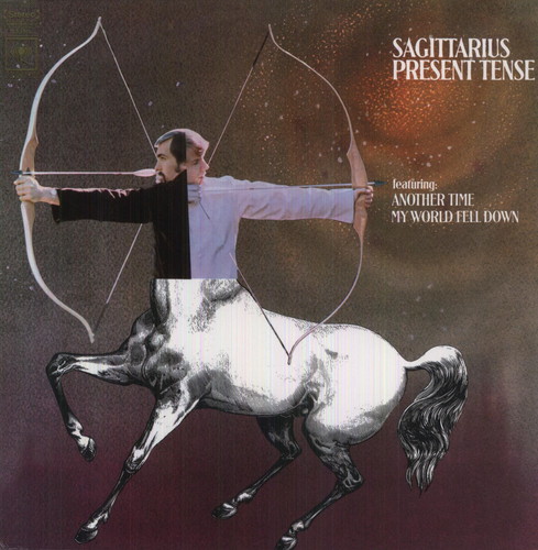 Sagittarius - Present Tense vinyl record cover