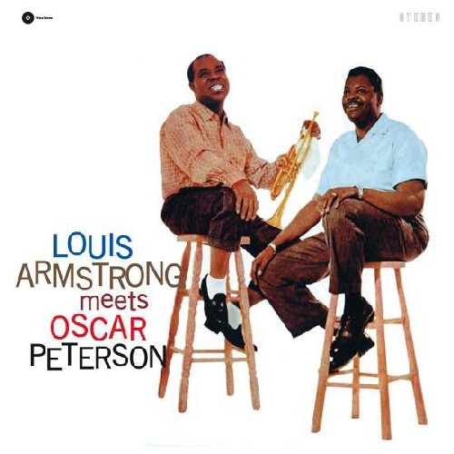 Louis Armstrong - Meets Oscar Peterson vinyl record cover