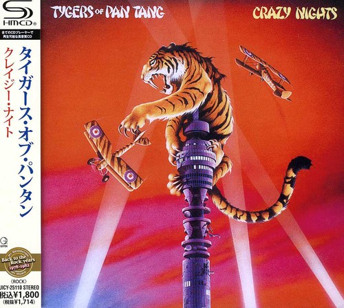 Tygers Of Pan Tang - Crazy Nights vinyl record cover