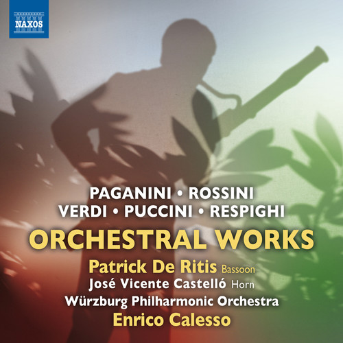 Puccini / De Ritis / Wurzburg Philharmonic Orch - Paganini, Rossini, Verdi, Puccini & Respighi: Orchestral Works vinyl record cover