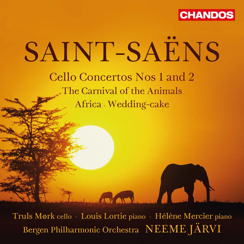Saint-Saens / Mork / Bergen Philharmonic Orchestra - Saint-Saens: Cello Concertos and other works vinyl record cover