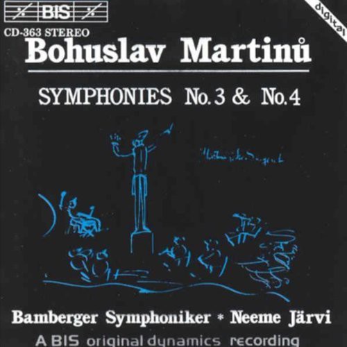 Neeme JÃ¤rvi - Symphonies 3 & 4 vinyl record cover