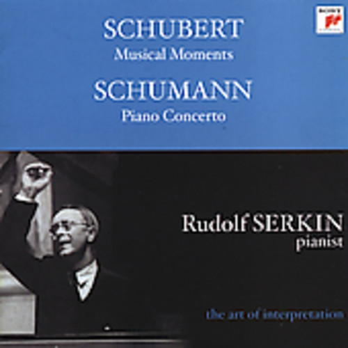 SCHUBERT/SCHUMANN - Musical Moments / Cto in A minor for Piano & Orch vinyl record cover