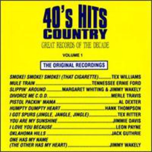 Great Records Of The Decade - 40's Country Hits 1 / Various