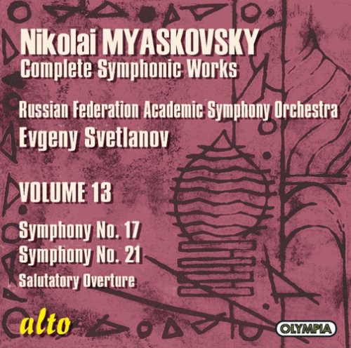N. Myaskovsky - Symphonies 17 & 21 vinyl record cover
