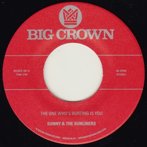 Sunny & Sunliners - The One Who's Hurting You Is / Should I Take You Home vinyl record cover