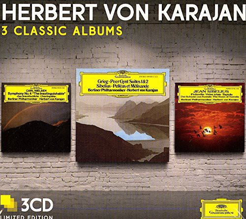 Von Herbert Karajan - Three Classic Albums (Mozart/Bizet/Respighi/Prokofiev) vinyl record cover