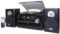 Jensen Jta-475 Turntable (CD/Cassette Am/Fm) - Jensen JTA-475 Turntable Music Entertainment System 3-Speed (33/45/78 RPM) Belt Drive - Automatic With CD Player, Cassette Playe