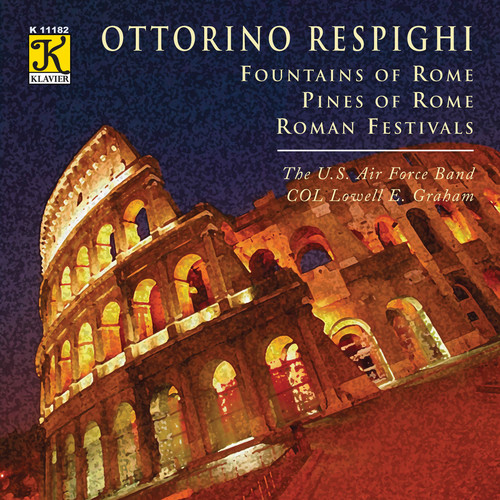 United States Air Force Band - Fountains of Rome / Pines of Rome vinyl record cover