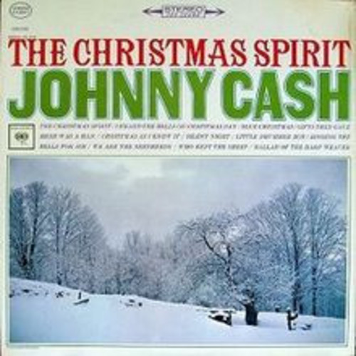 Johnny Cash - Christmas Spirit vinyl record cover