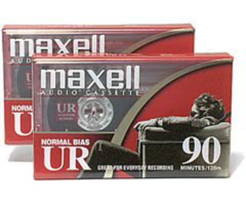 Maxell 108527 Ur-90 Audio Cassettes 90 Min 2 Pack - Maxell 108527 UR-90 2PK Normal Bias Audio Cassettes 90 Minute With Cases 2 Pack vinyl record cover