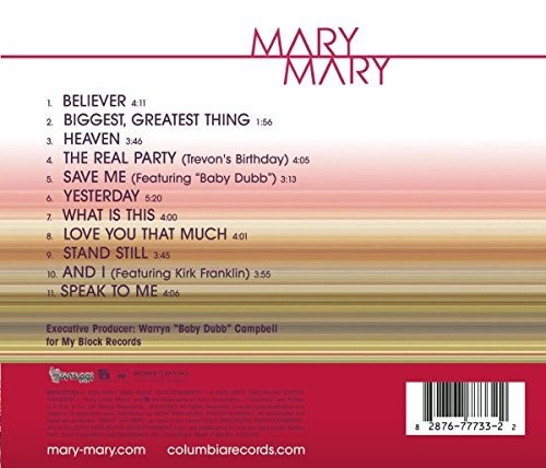 Mary Mary - Mary Mary vinyl record cover
