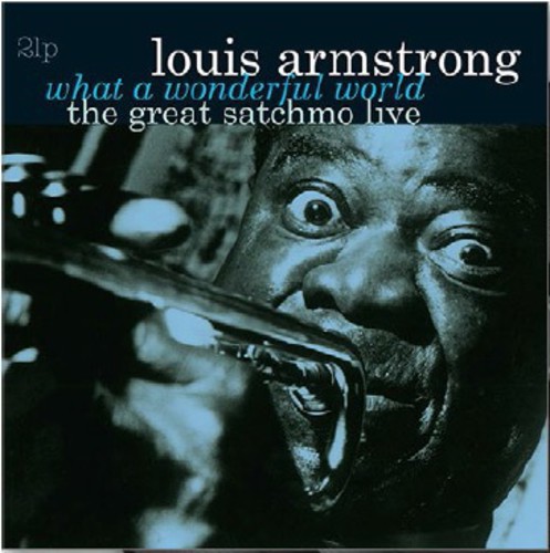 Louis Armstrong - What a Wonderful World-The Great Satchmo Live vinyl record cover