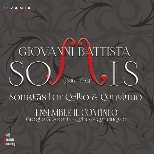 Somis / Jovanovich - Sonatas for Cello & Continuo vinyl record cover