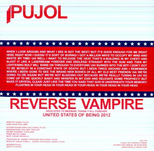 PUJOL - Reverse Vampire vinyl record cover