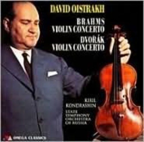 Brahms / Dvork / Oistrakh / Ussr Symphony Orch - Violin Concertos vinyl record cover