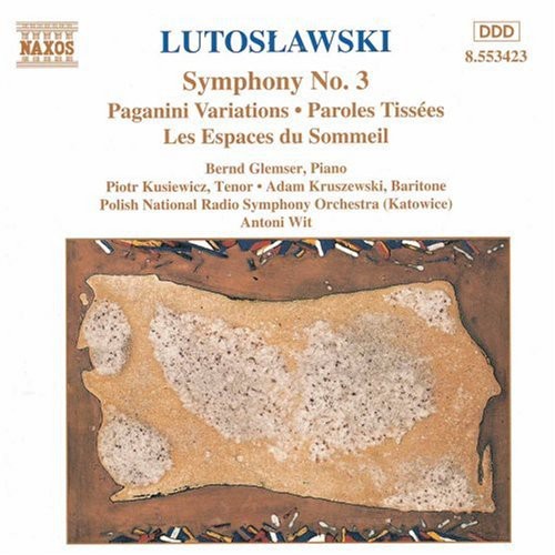 Adam Kruszewski - Symphony 3 / Paganini Variations / Paroles Tissees