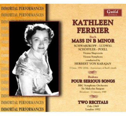 Mass in B minor / Four Serious Songs / Fairy Queen