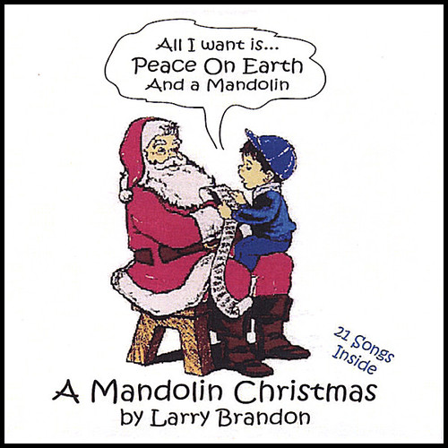 'Larry Brandon' - Peace on Earth & a Mandolin vinyl record cover
