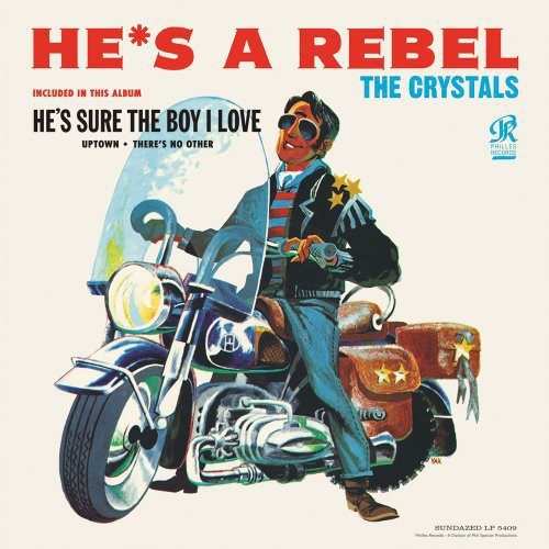 Crystals - He's A Rebel vinyl record cover