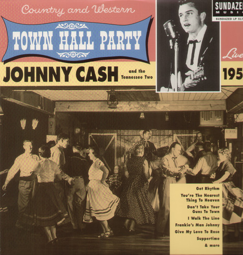 Johnny Cash - Live at Town Hall Party 1958 vinyl record cover