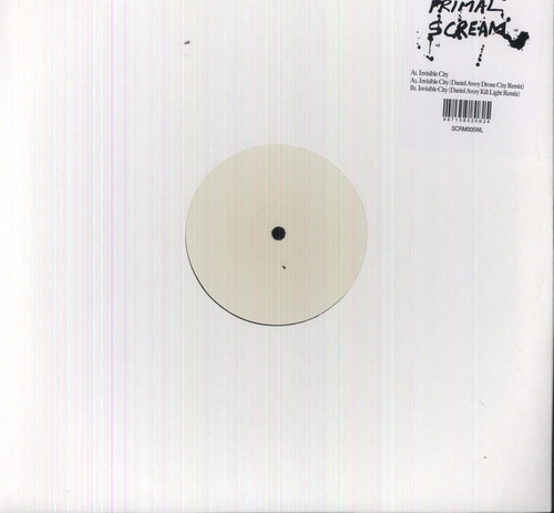Primal Scream - Invisibile City vinyl record cover