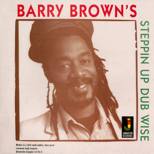 Barry Brown - Steppin Up Dubwise vinyl record cover
