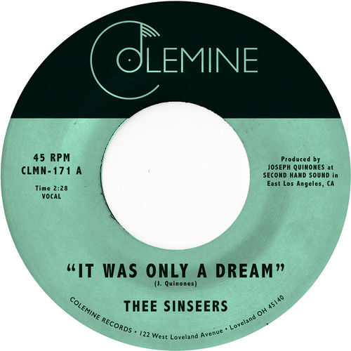 e Sinseers - It Was Only A Dream vinyl record cover