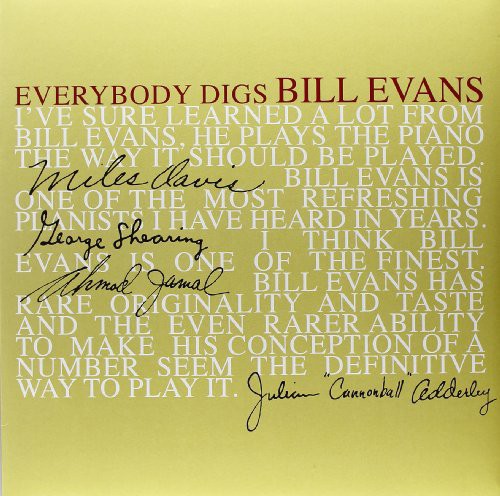 Bill Evans - Everybody Digs Bill Evans vinyl record cover